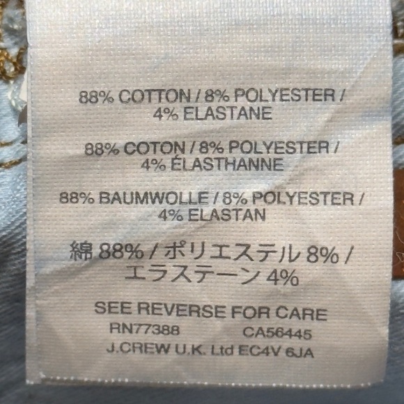 J. Crew 9" mid-rise toothpick jean in Classic Rinse wash - Picture 8 of 8